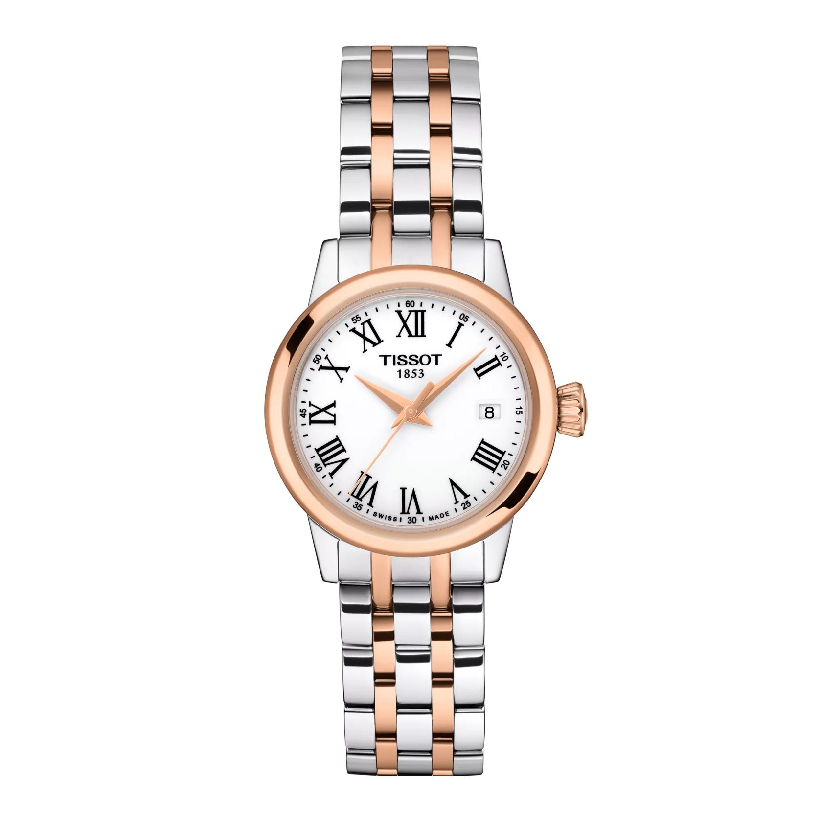 Front view of the watch Tissot Classic Dream Lady