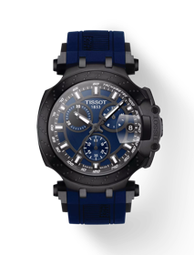 Front view of the watch Tissot T-Race Chronograph with shadow