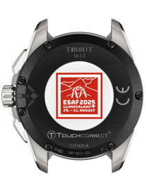 Back view of the watch case Tissot T-Touch Connect Solar ESAF 2025