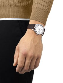 Simulation of the watch Tissot Classic Dream on a wrist