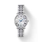 Front view of the watch Tissot Carson Premium Lady with shadow
