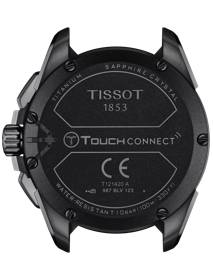 Back view of the watch case Tissot T-Touch Connect Solar