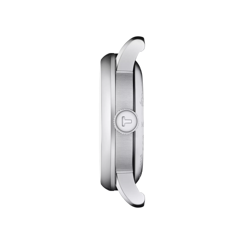 Vue de profil du boîtier de la montre Tissot Le Locle Automatique Petite Seconde