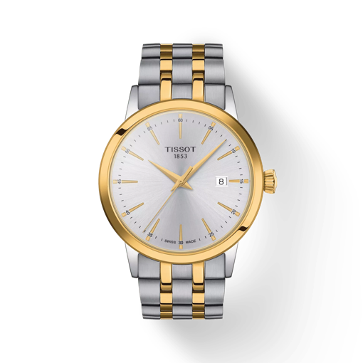 Front view of the watch Tissot Classic Dream with shadow