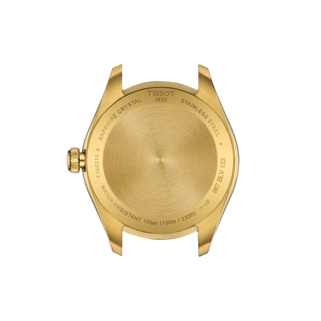Back view of the watch case Tissot PR 100 34mm