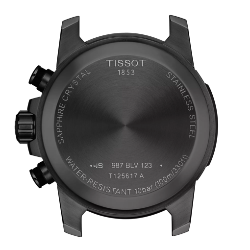 Back view of the watch case Tissot Supersport Chrono