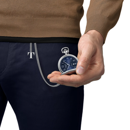 Simulation of the watch Tissot Savonnette on a wrist