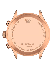 Back view of the watch case Tissot Chrono XL Classic