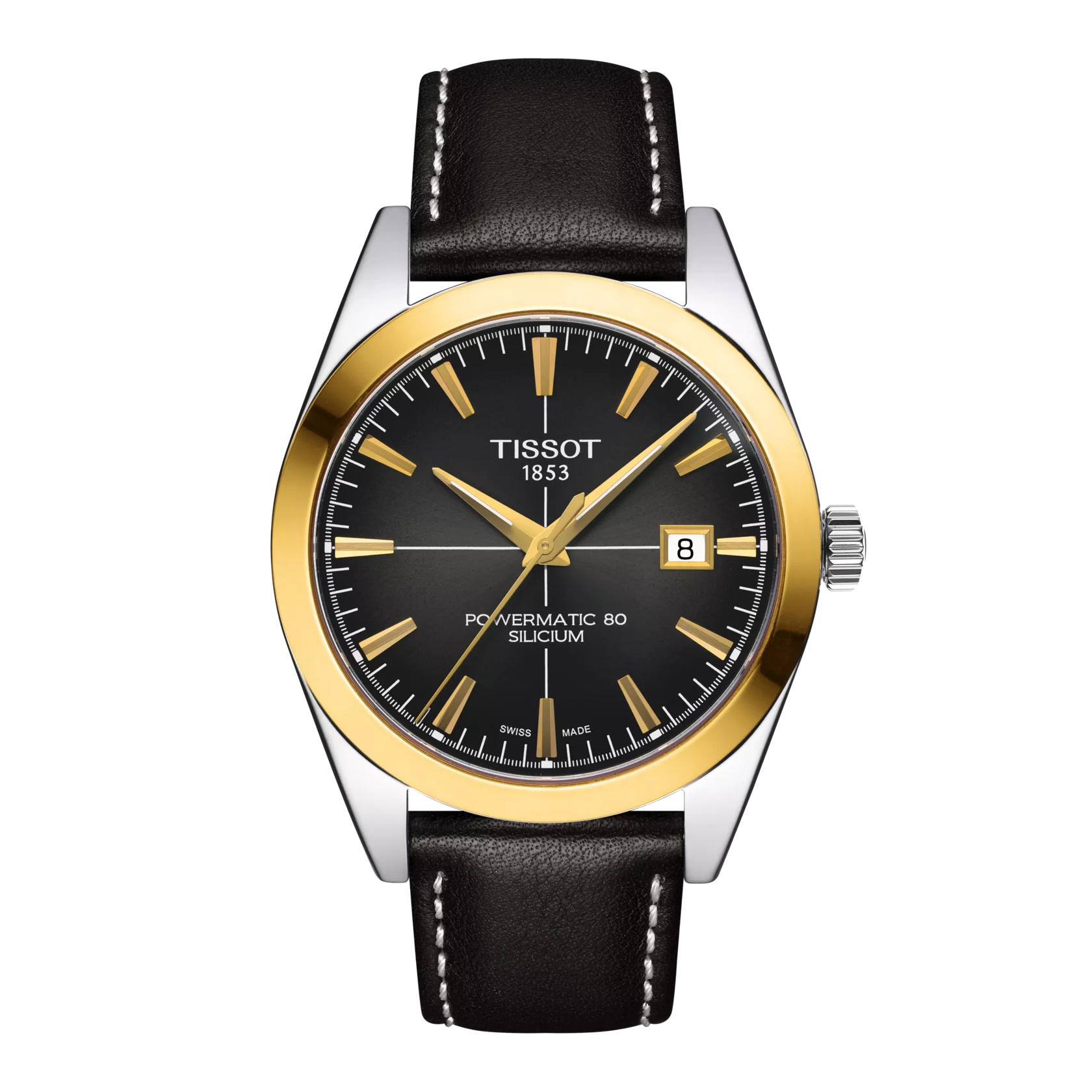 Tissot Gentleman Powermatic 80 Silicium Solid 18K Gold Bezel