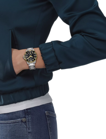 Simulation of the watch Tissot Seastar 1000 36mm on a wrist