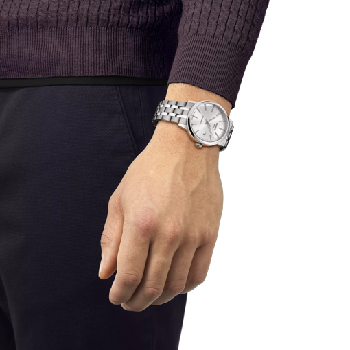 Simulation de la montre Tissot Classic Dream Swissmatic sur un poignet