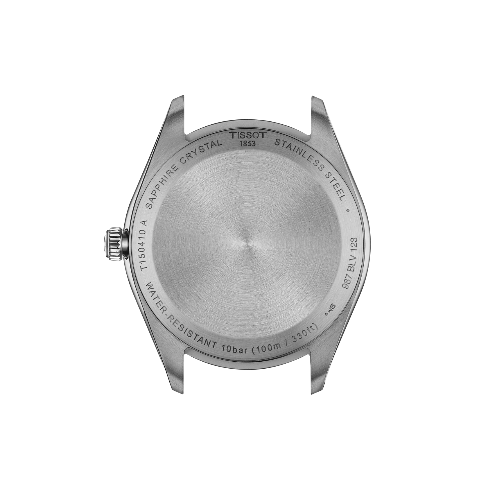 Back view of the watch case Tissot PR 100