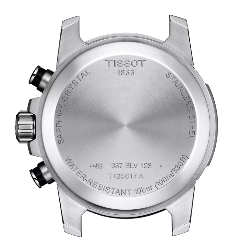 Back view of the watch case Tissot Supersport 系列計時款