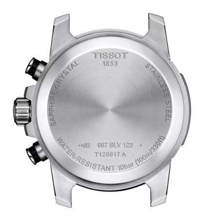 Back view of the watch case Tissot Supersport Chrono