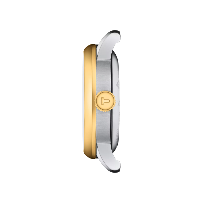 Vue de profil du boîtier de la montre Tissot Le Locle Automatique Petite Seconde