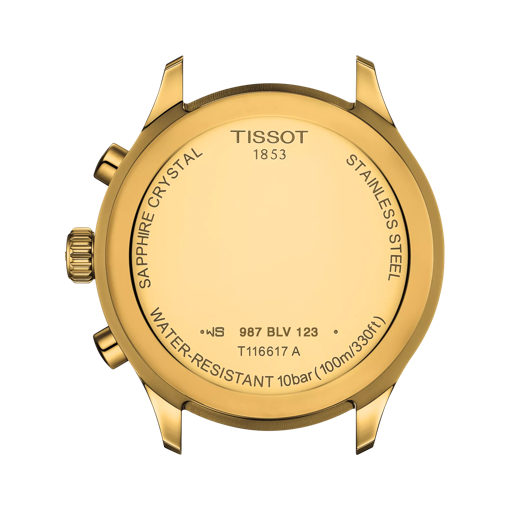 Back view of the watch case Tissot Chrono XL Classic