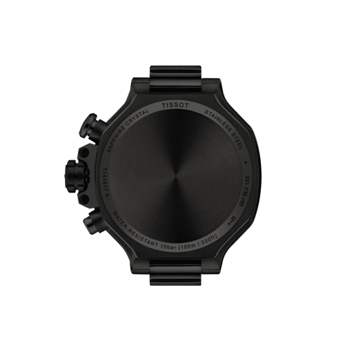 TISSOT アナログ腕時計 黒 T-レース ティソ TISSOT クォーツ クロノグラフ T141.417.37