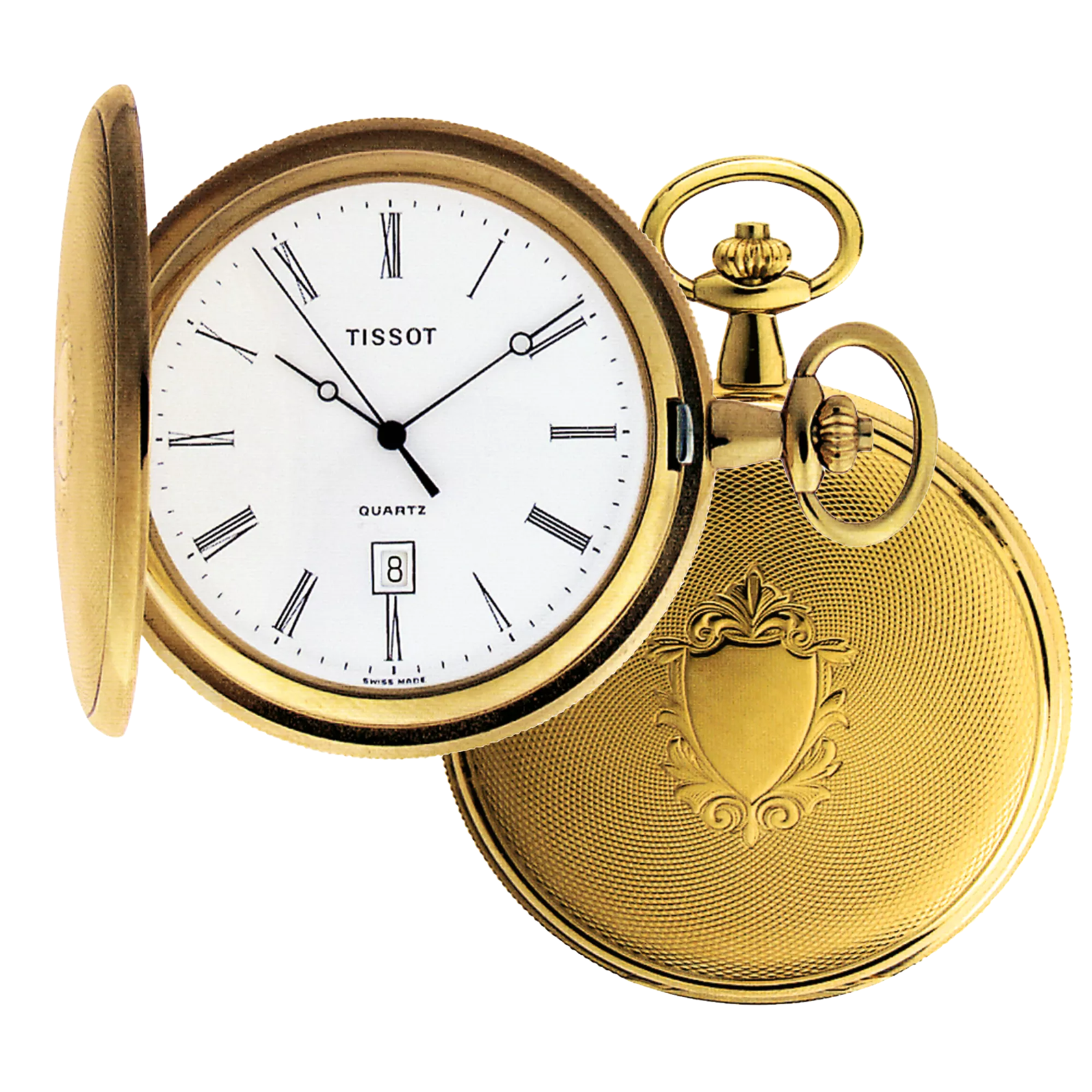 Vue de face de la montre Tissot Savonnette
