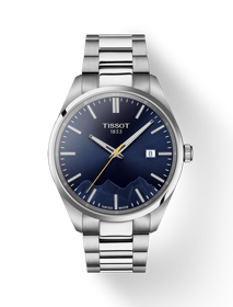 Front view of the watch Tissot PR 100 Jungfraubahn Quartz 40mm with shadow