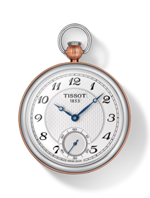 Front view of the watch Tissot Bridgeport Lepine Mechanical with shadow