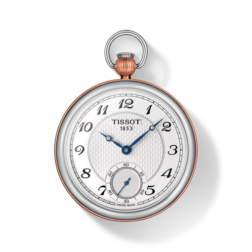 มุมมองด้านหน้าของนาฬิกา Tissot Bridgeport Lepine Mechanical พร้อมเงา