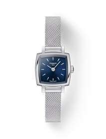 Front view of the watch Tissot Lovely Square with shadow
