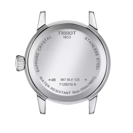 Back view of the watch case Tissot Classic Dream Lady