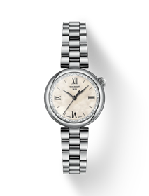 Front view of the watch 티쏘 데지르 28mm with shadow