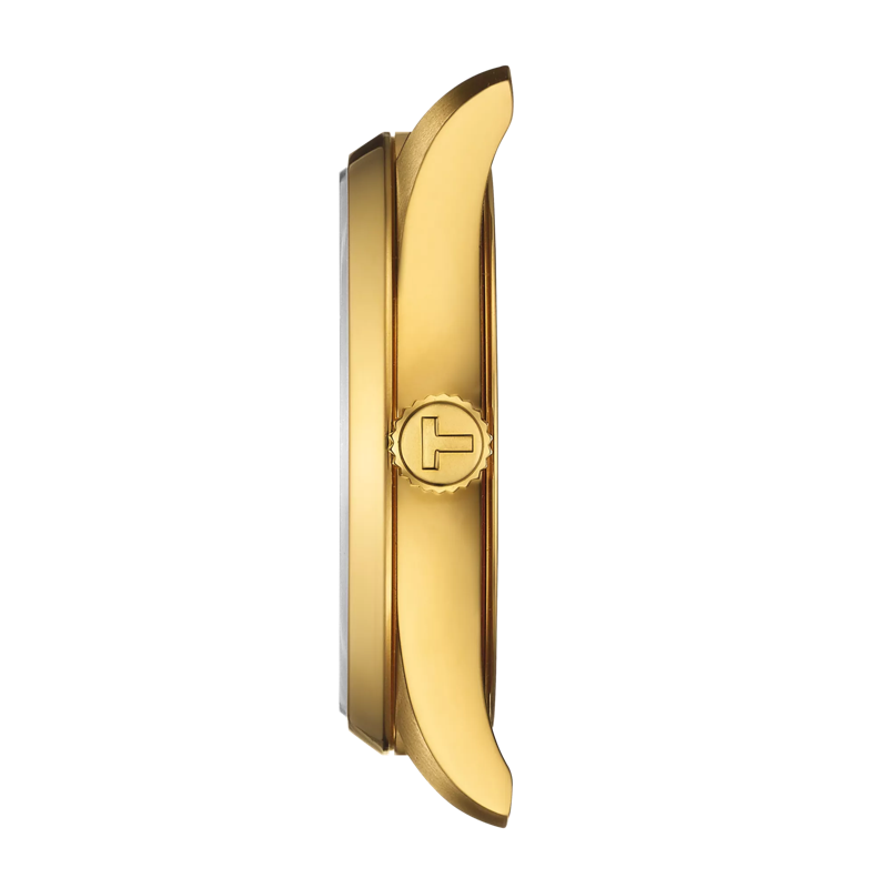 Profile view of the watch case Tissot PR 100 34mm