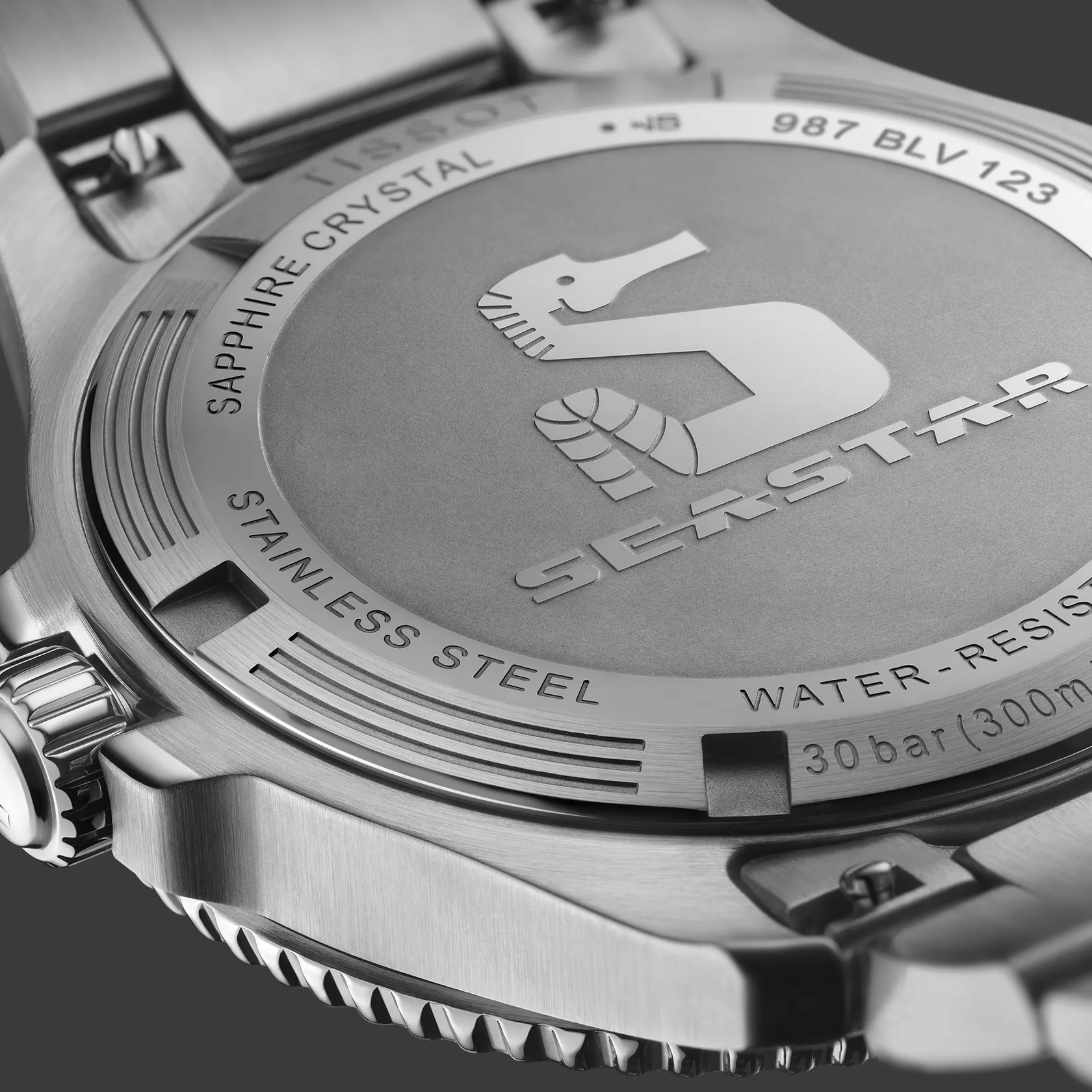 Tissot Seastar 1000 40mm watch on a colored background
