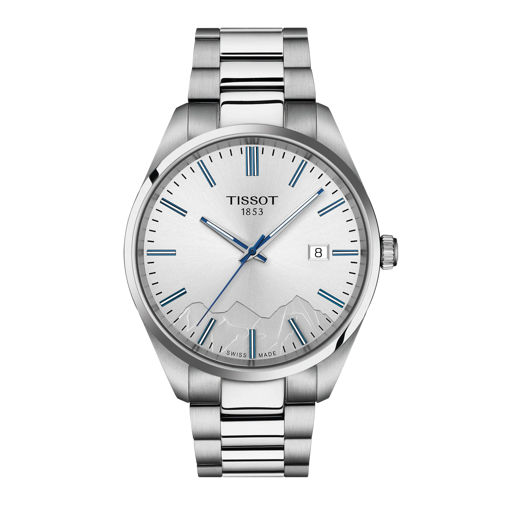 Vorderansicht der Uhr Tissot PR 100 Jungfraubahn Quartz 40mm