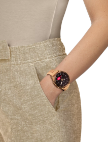 Simulation of the watch Tissot T-Touch Connect Sport on a wrist