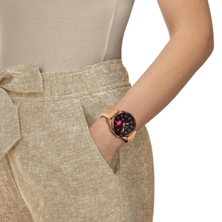 Simulation of the watch Tissot T-Touch Connect Sport on a wrist