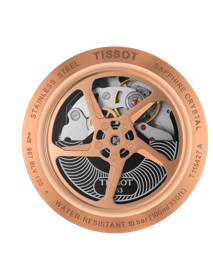 Vue arrière du boîtier de la montre Tissot T-Race Automatic Chronograph