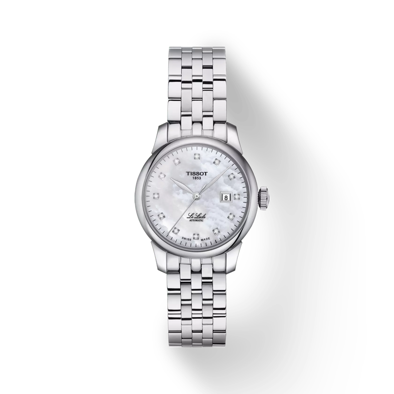 Front view of the watch Tissot Le Locle Automatic Lady (29.00) with shadow