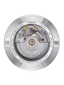 Back view of the watch case Tissot Seastar 1000 Powermatic 80 Silicium