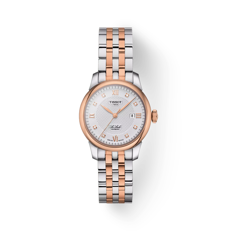 Front view of the watch Tissot Le Locle Automatic Lady (29.00) with shadow