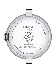 Back view of the watch case Tissot Bellissima small lady