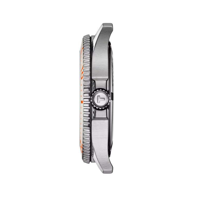 Profile view of the watch case Tissot Seastar Wilson WNBA