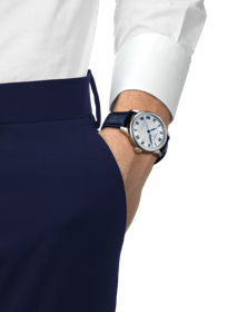 Simulation of the watch Tissot Le Locle Powermatic 80 20th Anniversary on a wrist