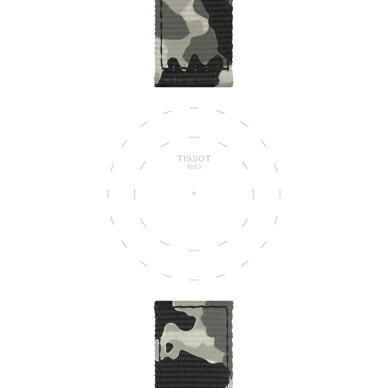 Tissot official khaki textile strap lugs 22 mm