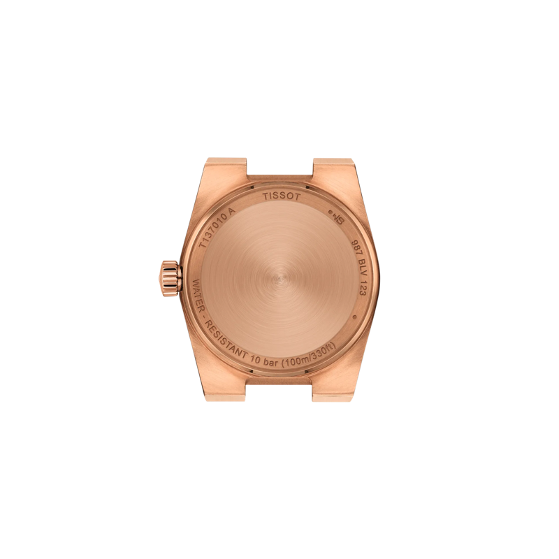 Back view of the watch case Tissot PRX 25mm