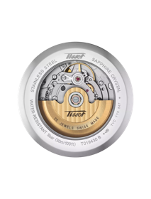 มุมมองด้านหลังของตัวเรือนนาฬิกา Tissot Heritage Visodate Automatic