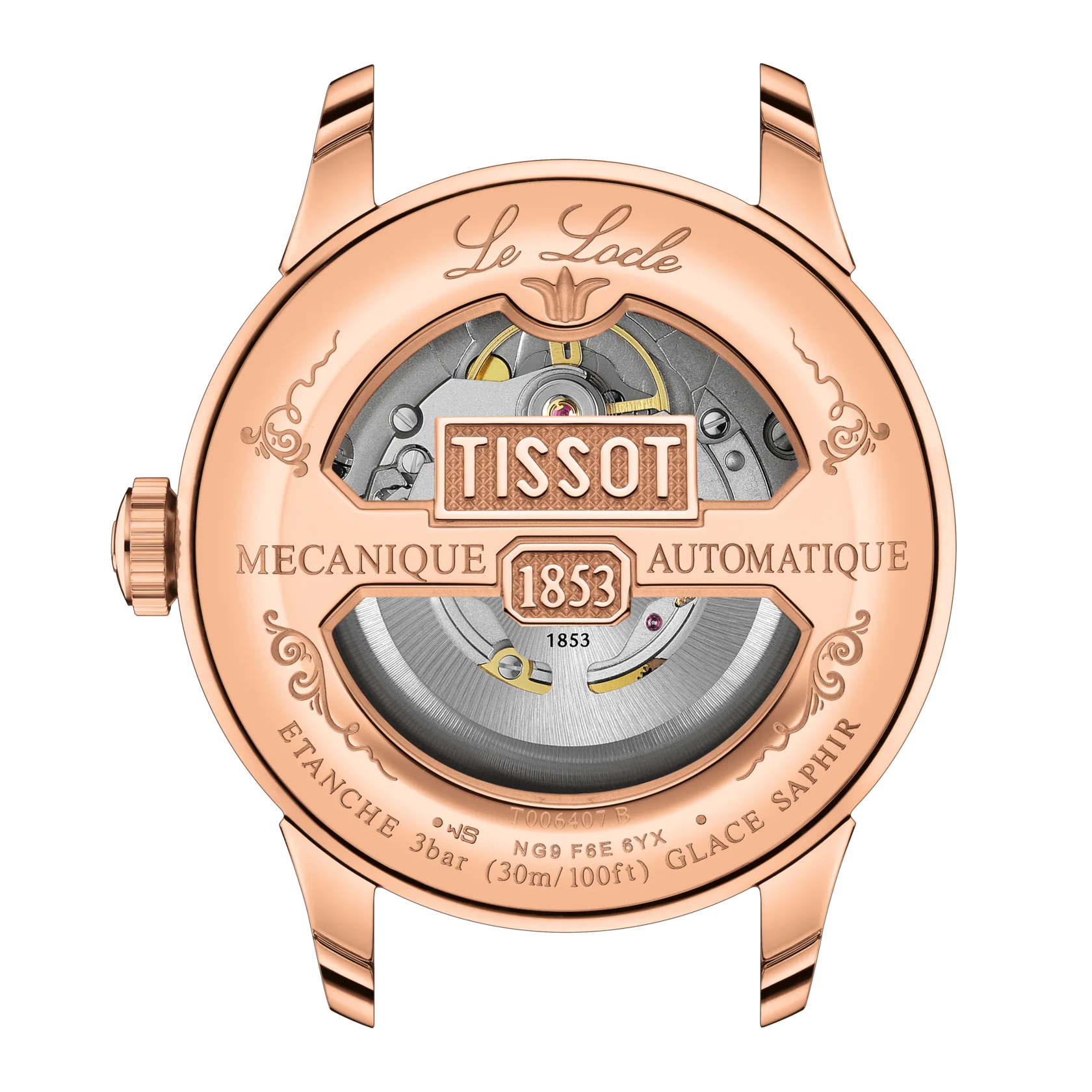 Tissot Le Locle Powermatic 80 Cuore Aperto - Orologio Automatico Uomo, Cassa Acciaio 39,3mm, Quadrante Con Numeri Romani E Apertura Sul Movimento, Cinturino Sintetico, Impermeabile 3 Bar