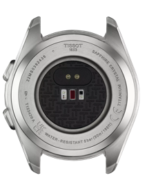 Back view of the watch case Tissot T-Touch Connect Sport