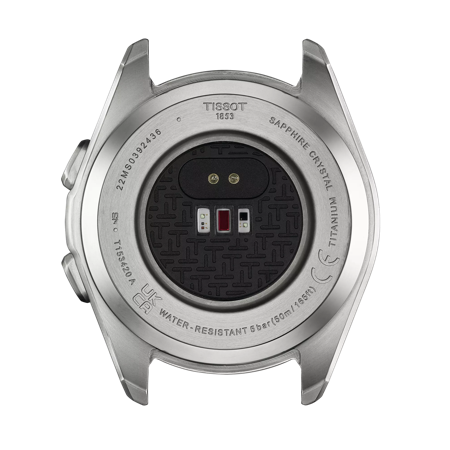 Back view of the watch case Tissot T-Touch Connect Sport