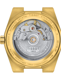 Back view of the watch case Tissot PRX Powermatic 80 35mm