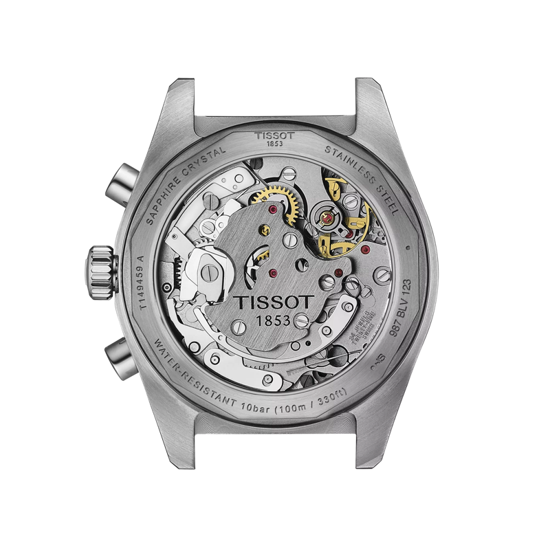 Vista posterior de la caja del reloj Tissot PR516 Mechanical Chronograph