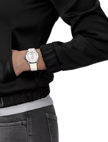 Simulation of the watch Tissot Seastar 1000 36mm on a wrist
