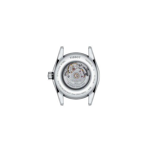 Back view of the watch case Tissot T-My Lady Gold 29mm